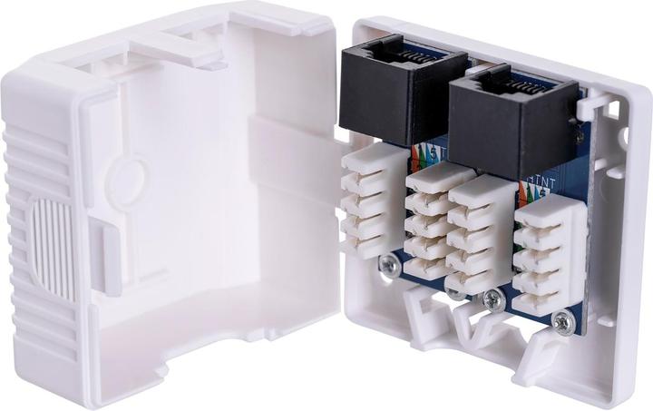 Actual product image Lanberg OU6-0002-W Socket RJ-45 White