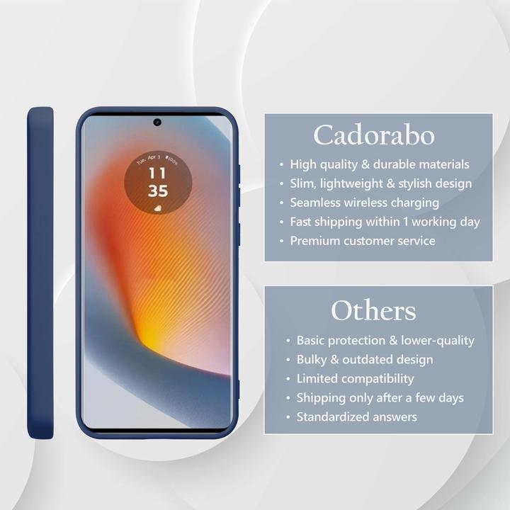 Actual product image Cadorabo Case for Motorola Moto Edge 50 Fusion TPU Liquid Silicone Cover (Motorola Edge 50 Fusion)