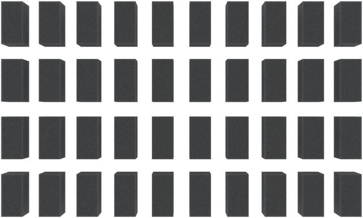 Immagine prodotto Feldherr HS025A001 - 40 distanziatori / blocchi di schiuma / blocchi di schiuma 30 mm x 25 mm x 15 mm (Schiuma solida)