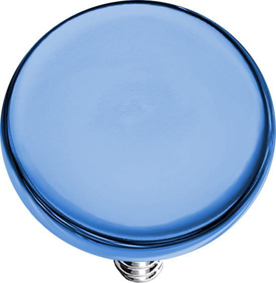 Produktbild Star Piercing Dermal Anchor Scheibe dunkelblau mit Titanium Beschichtung (ohne Messing, Chirurgenstahl 316L)