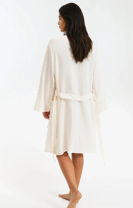 Produktbild La Redoute Collections Kimono-Bademantel aus Baumwollgaze (42)