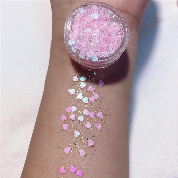 Actual product image Noya Holographisches Festival Gesichts- und Körper Glitzer Selbstklebende Glitter Gel Lidschatten