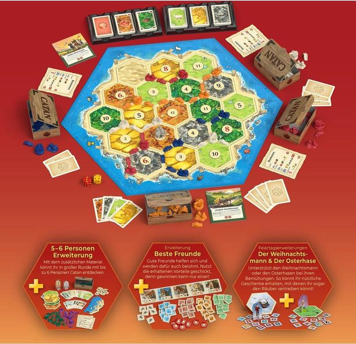 Actual product image Kosmos Catan Big Box (German, 3 - 6 Players)
