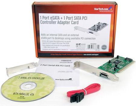 Produktbild StarTech Port eSATA/SATA PCI Controller Schnittstellenkarte inkl. Low Profile Slotblech -