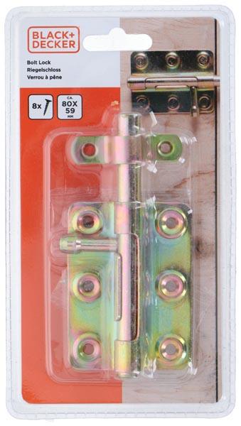 Produktbild Black & Decker Bolt lock incl. 8screws