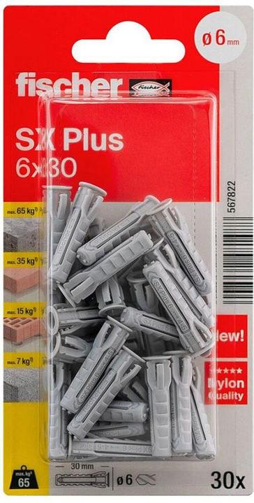 Actual product image Fischer Expansion dowel SX (30 pcs.)