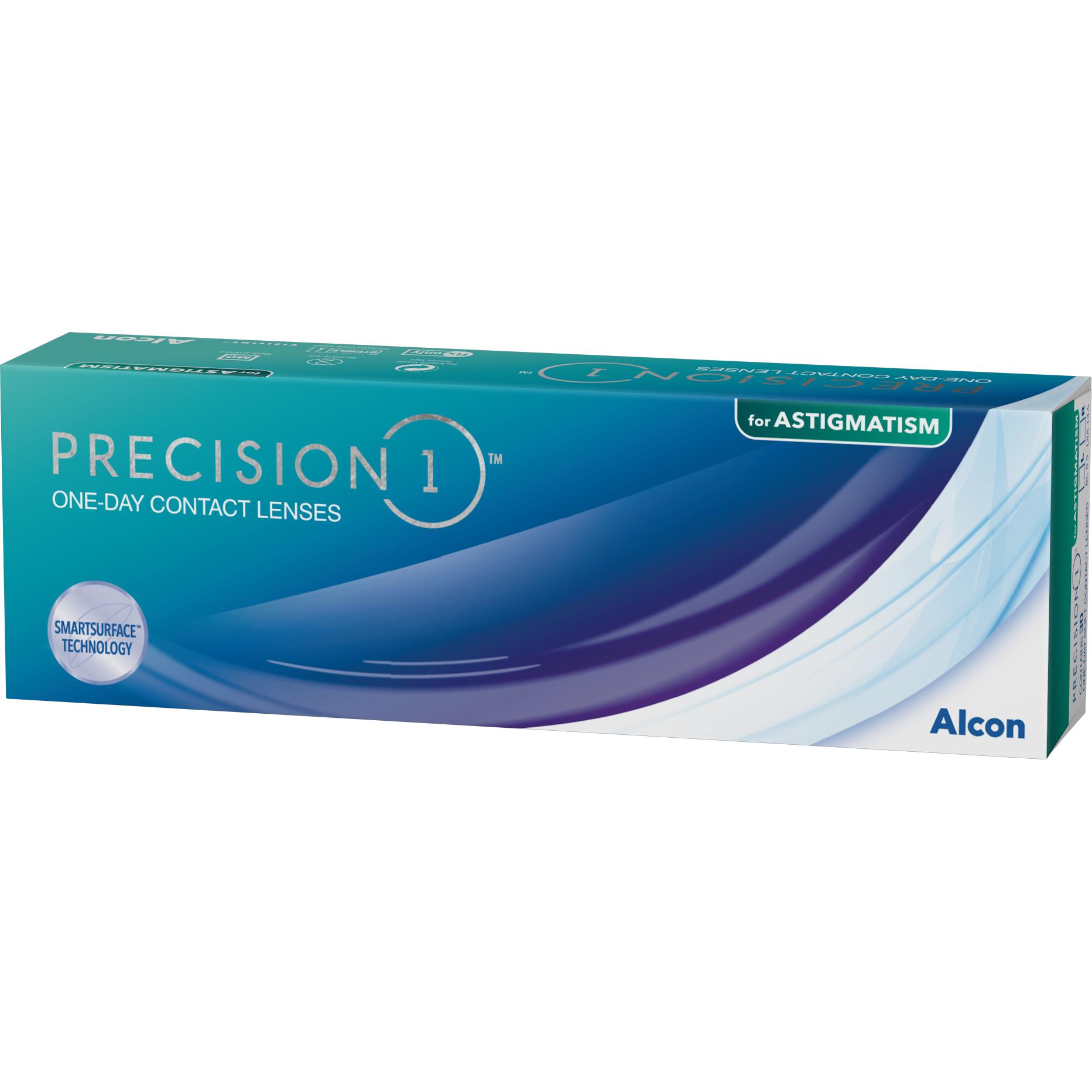 Precision1, Kontaktlinsen, for Astigmatism (30 Stück, Tageslinse, Torisch)