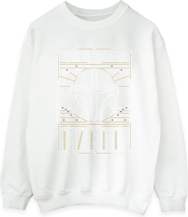 Produktbild Star Wars The Mandalorian The Way Outline Helm Sweatshirt (XXL)
