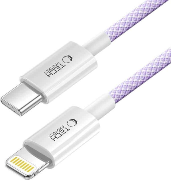 Image du produit Tech-Protect Ultraboost Lite Lightning Cable PD60W/3A 2m - Purple (2 m, 60 W)