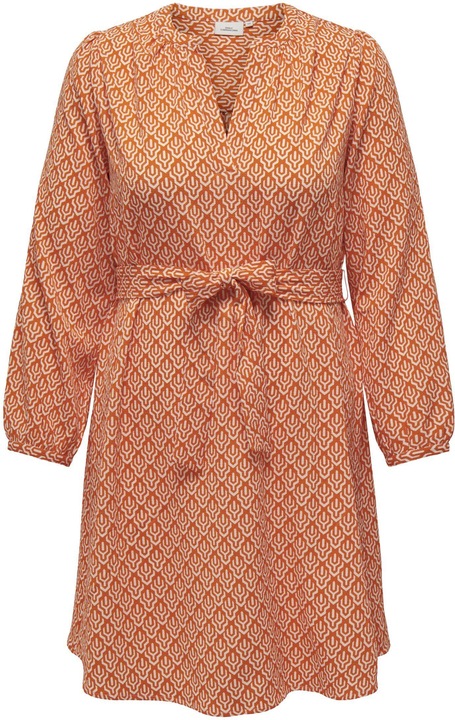 Image du produit Only Robe curvy à col en V et manches longues (50)