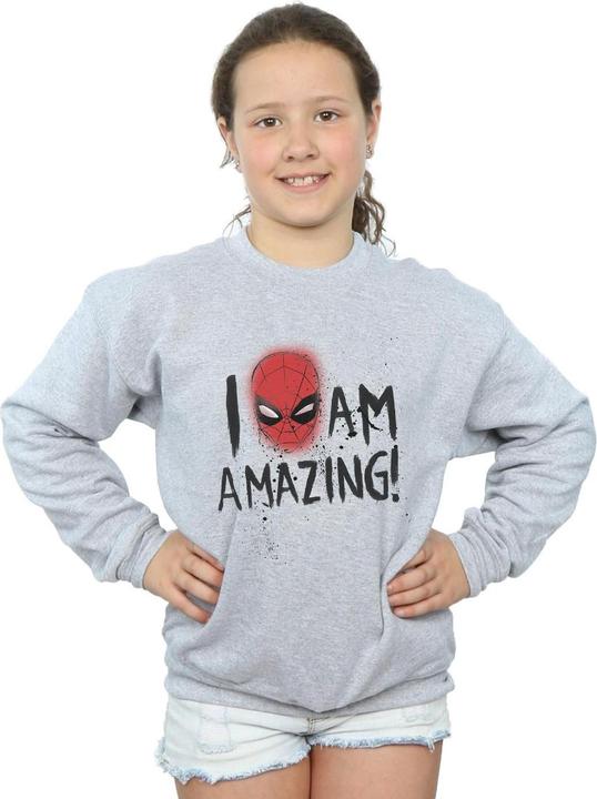 Immagine prodotto Spider-Man I Am Amazing Felpa Ragazze (140, 146)