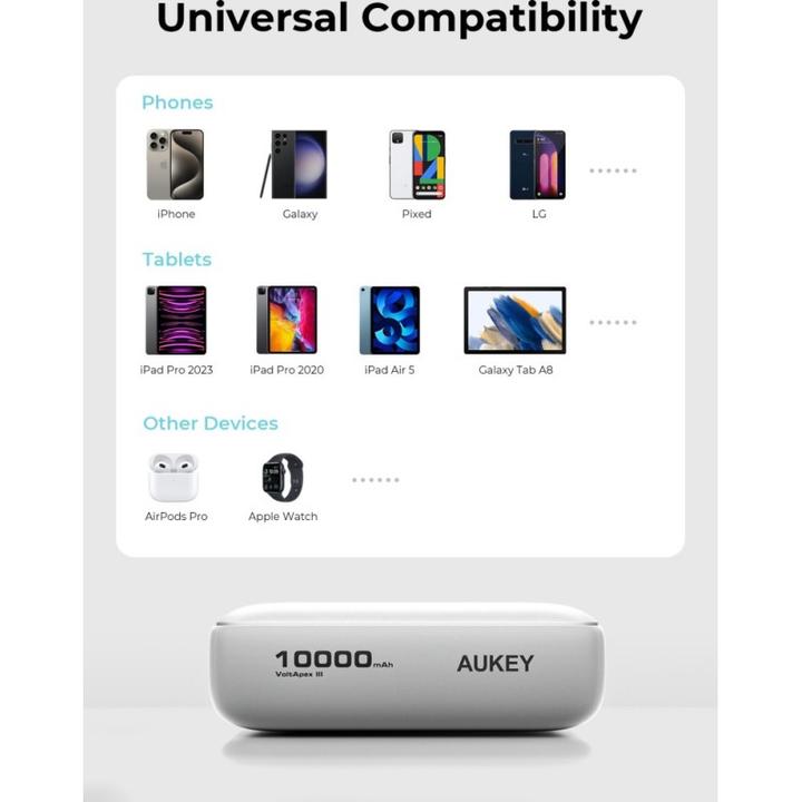 Productafbeelding Aukey Spark Mini (10000 mAh, 20 W, 37 Wh)