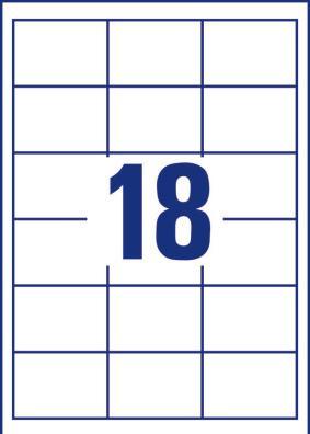 Actual product image Avery Universal labels