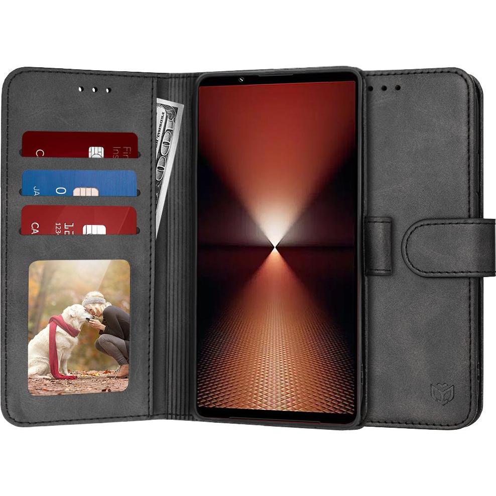 Techsuit - Diary Book - Sony Xperia 1 VI - Black (Sony Xperia 1 VI), Cover smartphone, Nero