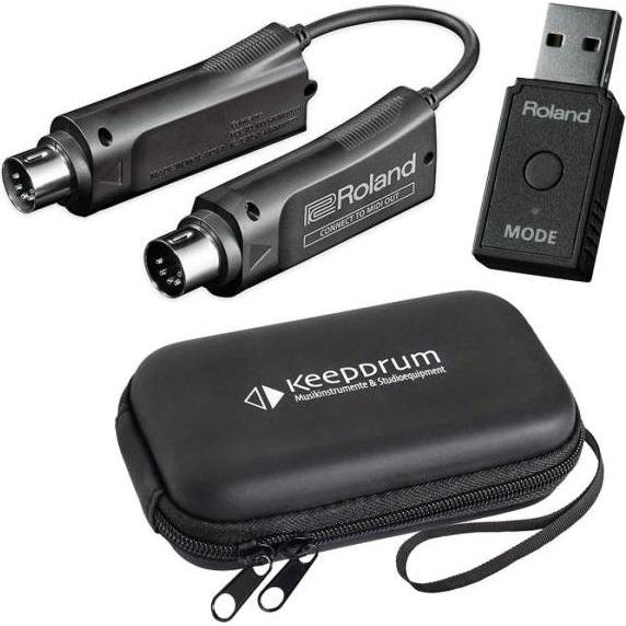 Roland Wireless MIDI-Set WM-1D mit WM-1 mit Tasche (USB), Audio Interface