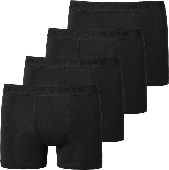 Immagine prodotto Schiesser Confezione da 4 pantaloncini / pantaloni in cotone organico 95/5 per ragazzi (164, confezione da 4)