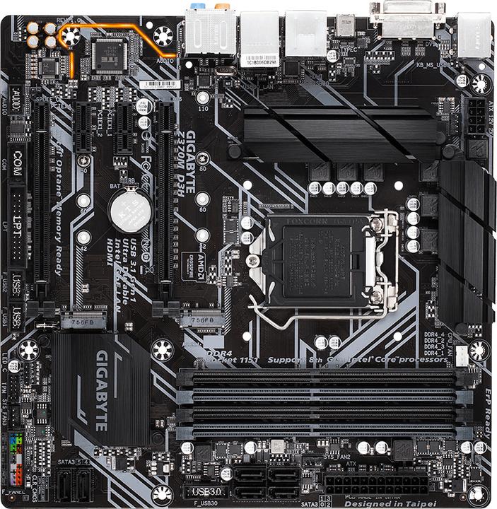 Image du produit Gigabyte Z370m D3h (LGA 1151, Intel Z370, mATX)