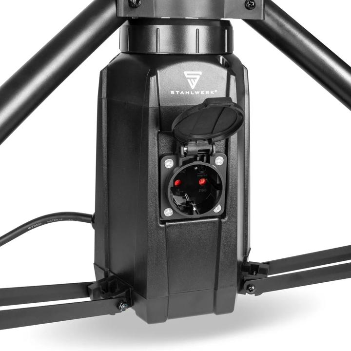 Produktbild Stahlwerk LED-Baustrahler 100 Watt 360° Akku-Arbeitsleuchte 7500 lm LED-Tower mit Stativ (7500 lm)