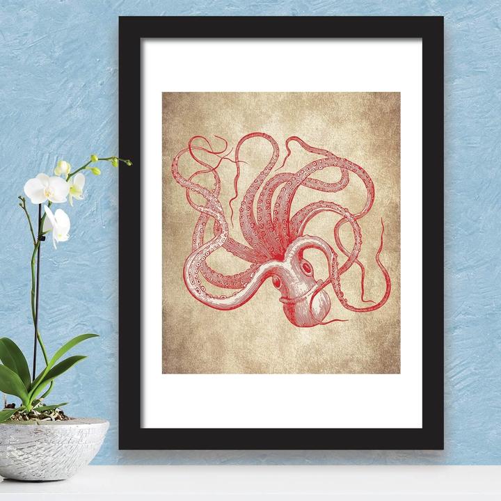 Actual product image Walplus Squid (30 x 40 cm)