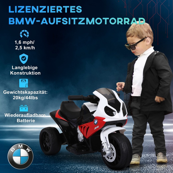 Produktbild Homcom Kindermotorrad BMW S1000RR (6 V)