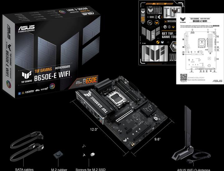 Image du produit ASUS MB TUF GAMING B650E-E WIFI (AM5, AMD B650E, ATX)