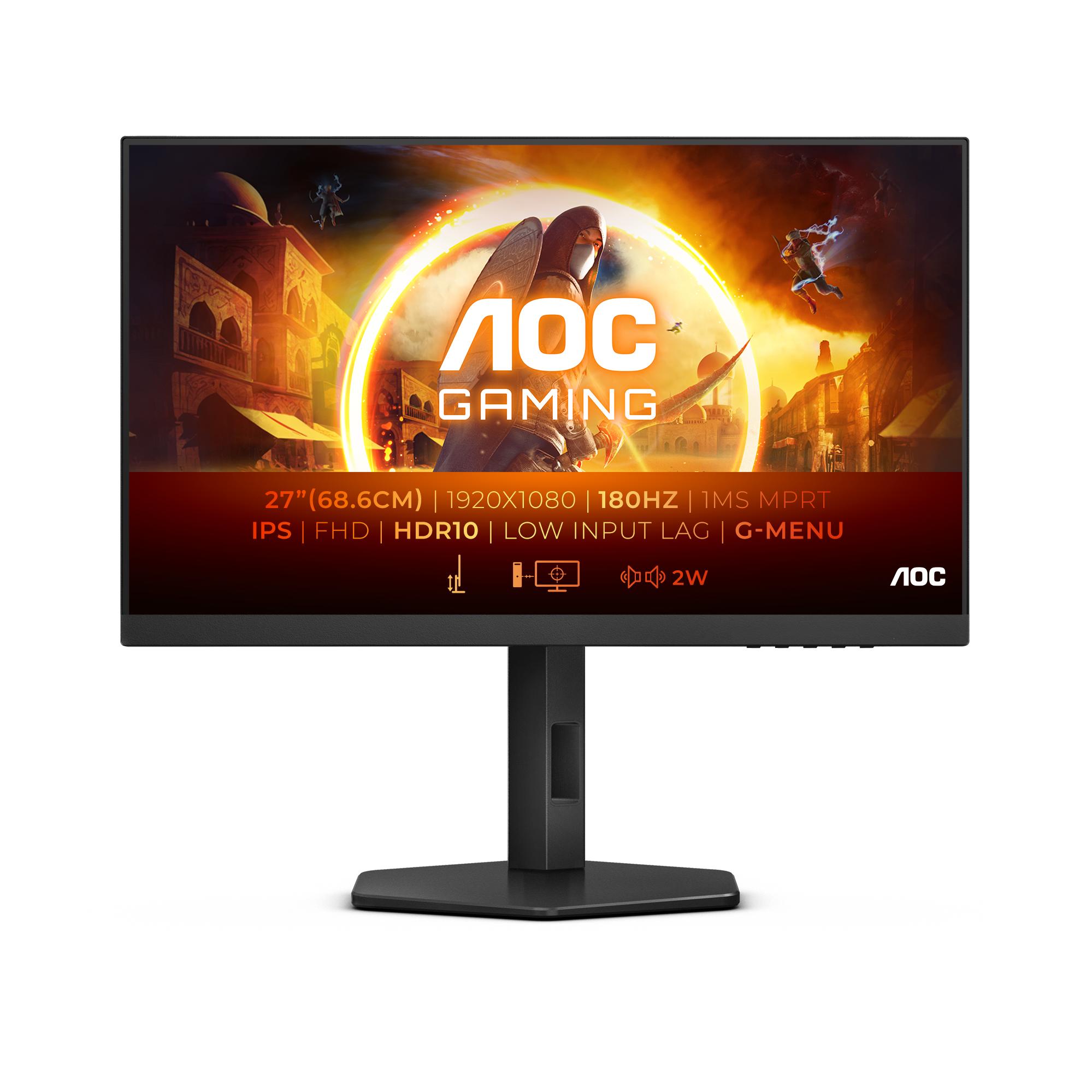 AOC 27G4X (1920 x 1080 Pixel, 27"), Monitor, Schwarz