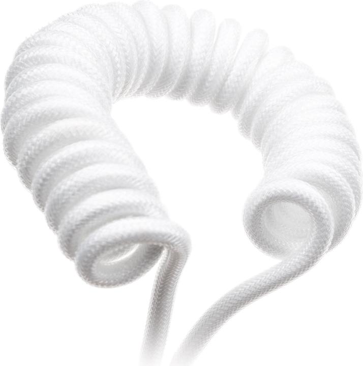 Produktbild Ducky Coiled Cable - White Edition (1.80 m, USB 2.0)