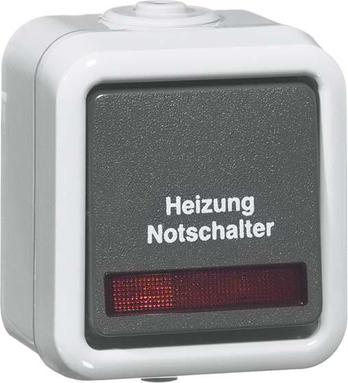 Produktbild Peha Heizung-Notschalter gr D 626 WAB HN