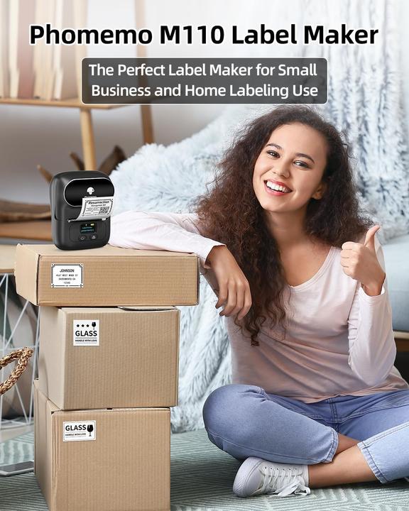 Produktbild Phomemo M110 mit 3 Rollen BLA (203 dpi)