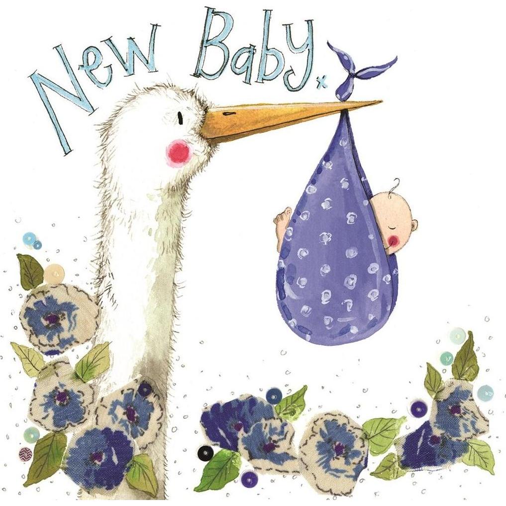 Teka Geburtskarte S290 Junge Storch (47992882)