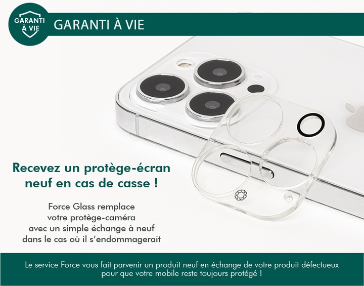 Actual product image Bigben Connected Rear camera film, camera glass, 9H+ hardness (1 Piece, Apple iPhone 12 Pro)