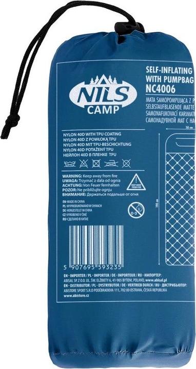 Actual product image Nils Nc4006 Turquoise Tourist Mat With Pump