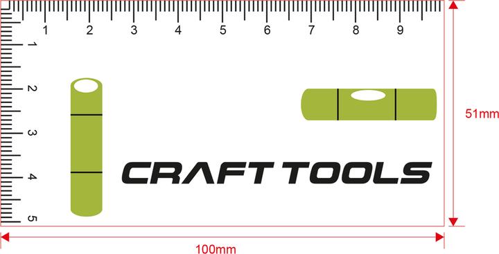 Produktbild Craft Tools Mini-Wasserwaage (10 cm)
