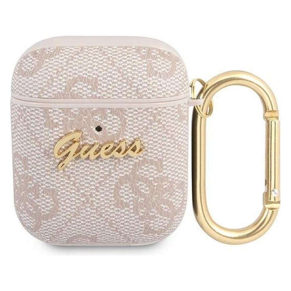 Guess Cover 4G Script (Kopfhörer Hülle), Kopfhörertasche + Schutzhülle, Rosa