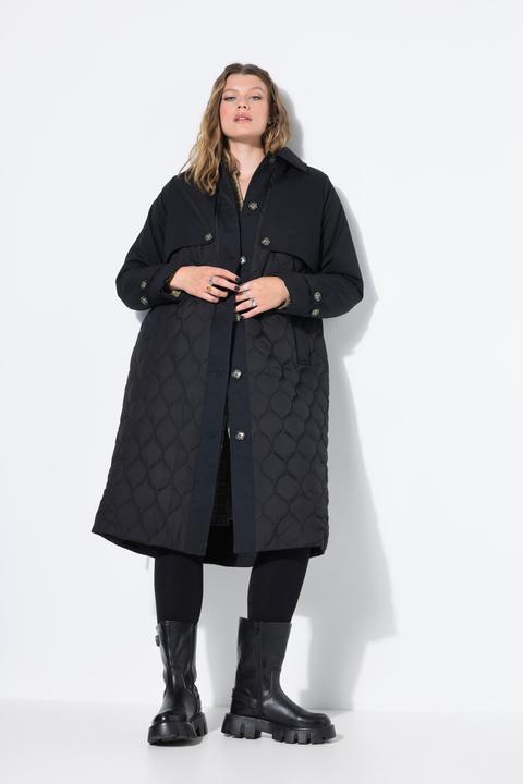 Produktbild Studio Untold Trenchcoat, A-Line, Mix mit Stepp, wattiert, Bindegürtel