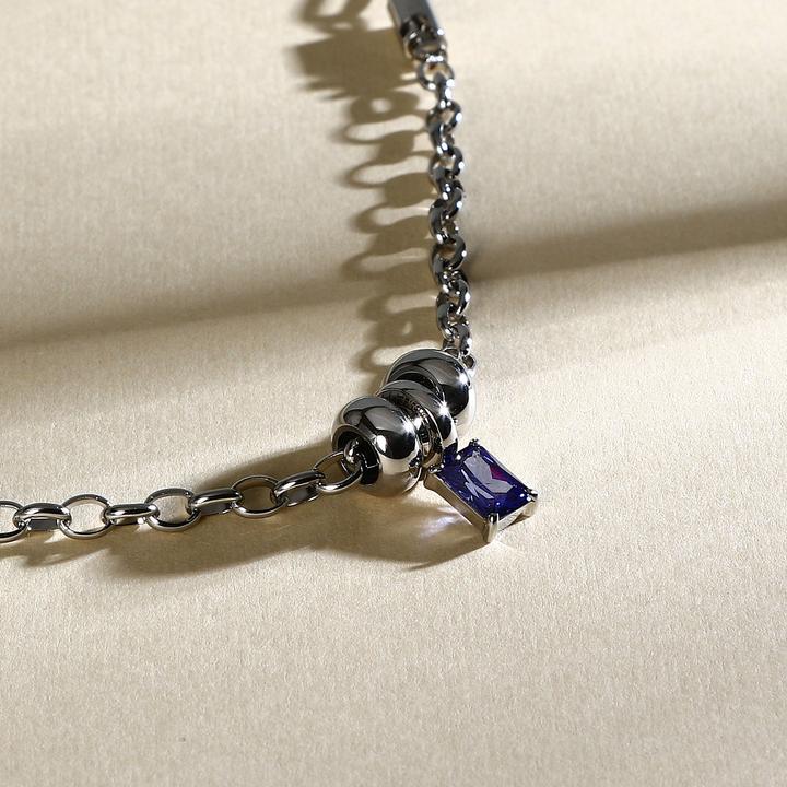 Immagine prodotto Morellato - Charming steel bracelet with purple zircon Drops SCZ1370