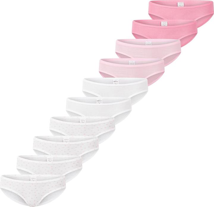 Immagine prodotto Schiesser Confezione da 10 slip 95/5 in cotone biologico per bambini e bambine (128, confezione da 10)