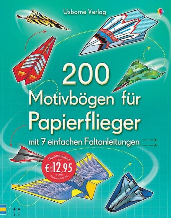 200 Motivbögen für Papierflieger (Deutsch, 2015)