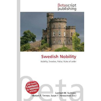Swedish Nobility, Fachbücher
