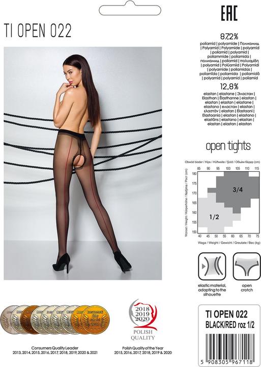 Immagine prodotto Passion Collant ouvert "Thiophene 022" (20DEN) (S/M)