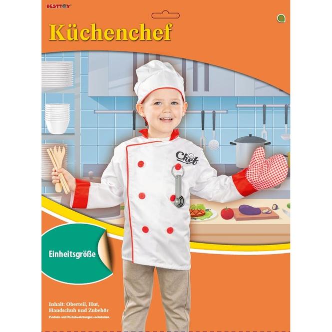 Produktbild MICA Festival Kinderkostüm - Küchenchef - Einheitsgrösse (One Size)