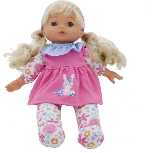 Besttoy Weichpuppe mit Blümchenkleid - 1 Stück
