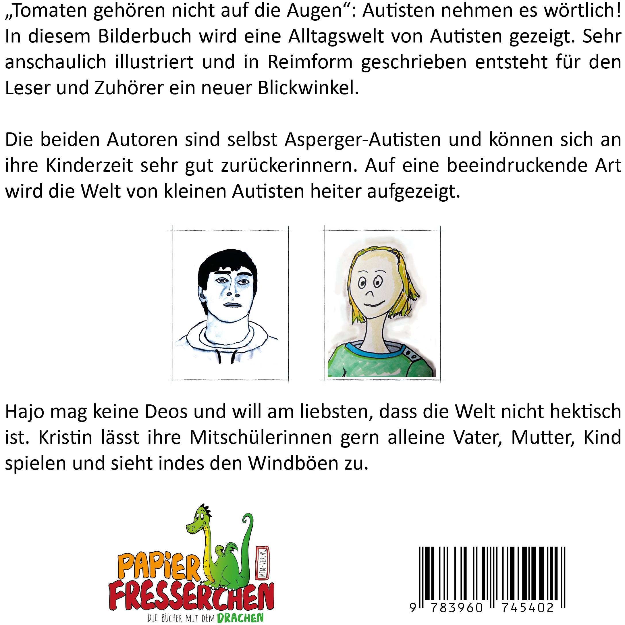 Thumbnail - Tomaten gehören nicht auf die Augen!, Kinderbücher von Kristin Behrmann, Hajo Seng