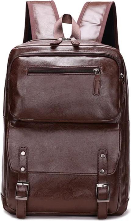 Image du produit Only-Bags.Store Sacoche élégante en simili-cuir pour ordinateur portable 15,6, sac à dos d'affaires pour hommes