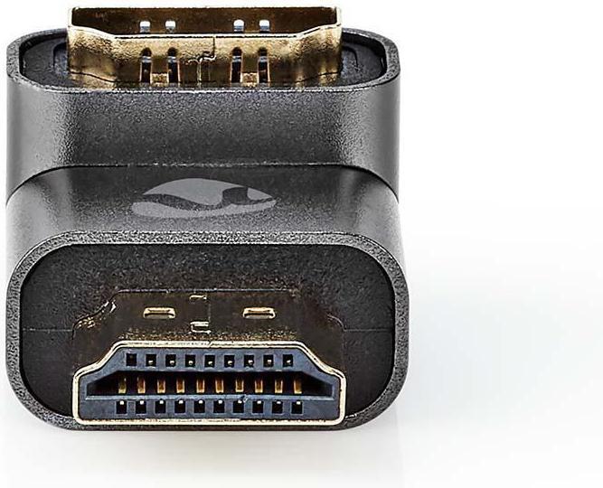 Produktbild Nedis HDMIT Adapter HDMIT Connector / HDMIT Male HDMIT Female / HDMIT Output Gold Plated Angled 90° (HDMI)