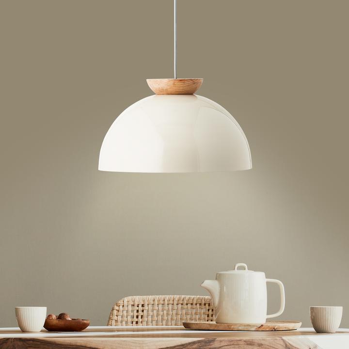Image du produit Brilliant Nalam lampe suspendue 35cm bois clair/gris Dimension: 174,5x35 (E27)