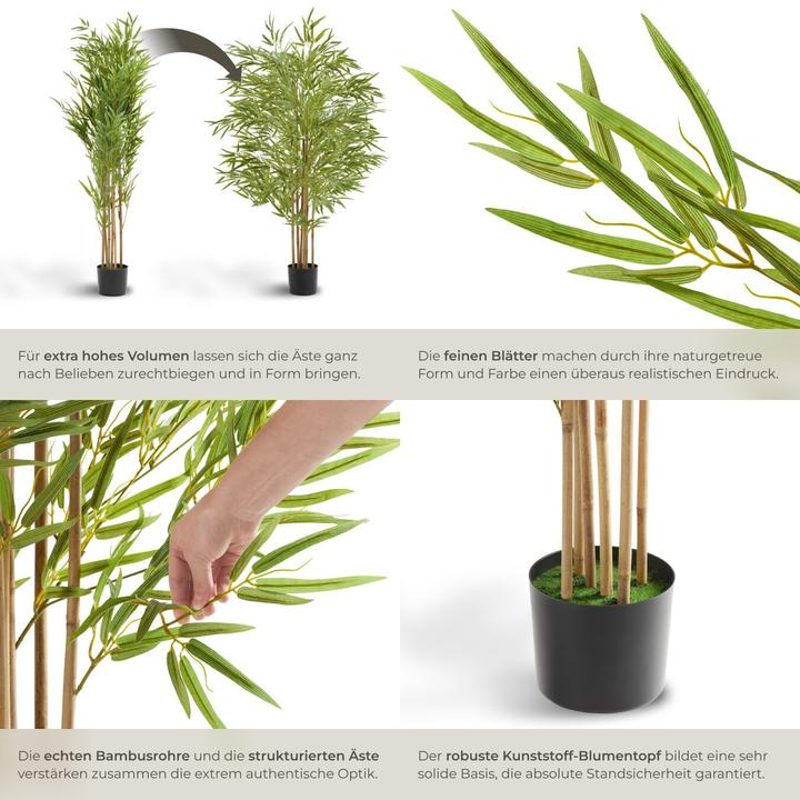 Immagine prodotto tectake Albero di bambù Bambosa (150 cm)