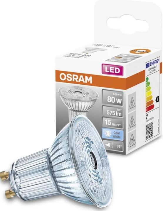 Immagine prodotto Osram Star Par 16 (GU10, 6.90 W, 575 lm, 1 x, F)