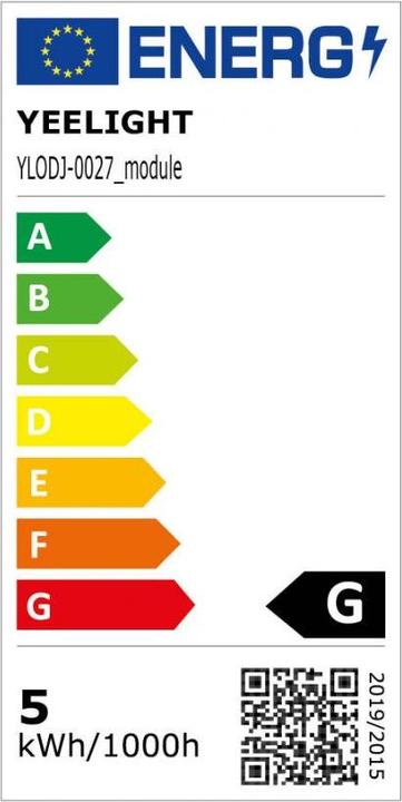 Label énergétique Yeelight Éclairage du moniteur