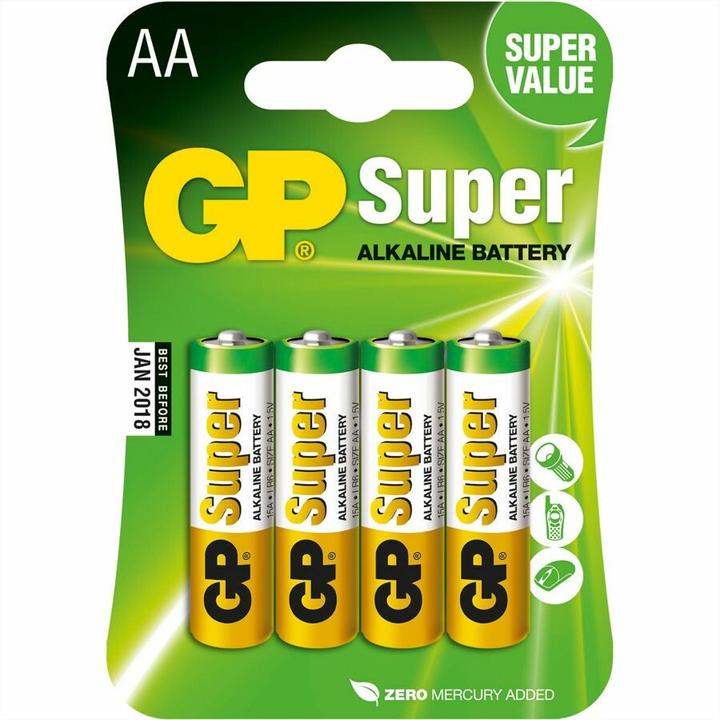 Produktbild GP Batteries Super (4 Stk., AA, 1500 mAh)